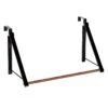 Jami Over The Door Rack With Wood Grain & Black Frame -Furniture Series Store jami over the door rack with wood grain black frame