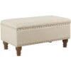 Jasmine Linen Storage Ottoman, Natural 2 Jasmine Linen Storage Ottoman, Natural -Furniture Series Store jasmine linen storage ottoman natural