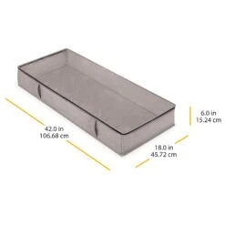 Jumbo Underbed Storage Bag, Black Herringbone 13 Jumbo Underbed Storage Bag, Black Herringbone -Furniture Series Store jumbo underbed storage bag black herringbone 5