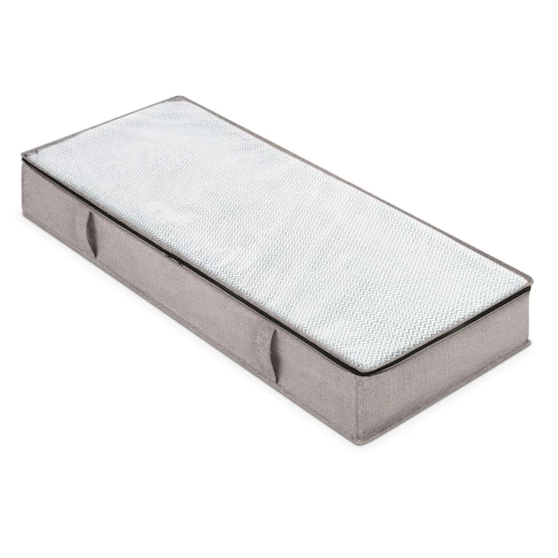 Jumbo Underbed Storage Bag, Black Herringbone 3 Jumbo Underbed Storage Bag, Black Herringbone