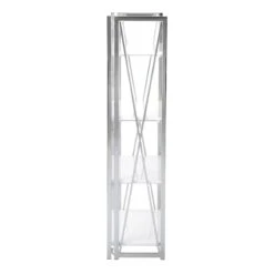 Laila Ali Astrid Chrome Bookshelf -Furniture Series Store laila ali astrid chrome bookshelf 3