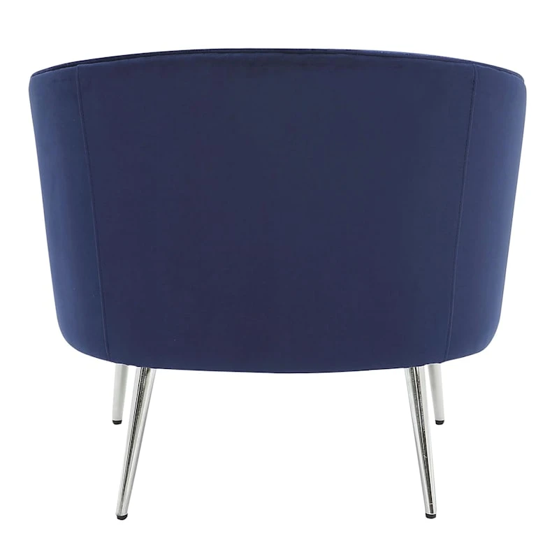 Laila Ali Avani Blue Velvet Accent Chair 8 Laila Ali Avani Blue Velvet Accent Chair - Image 6