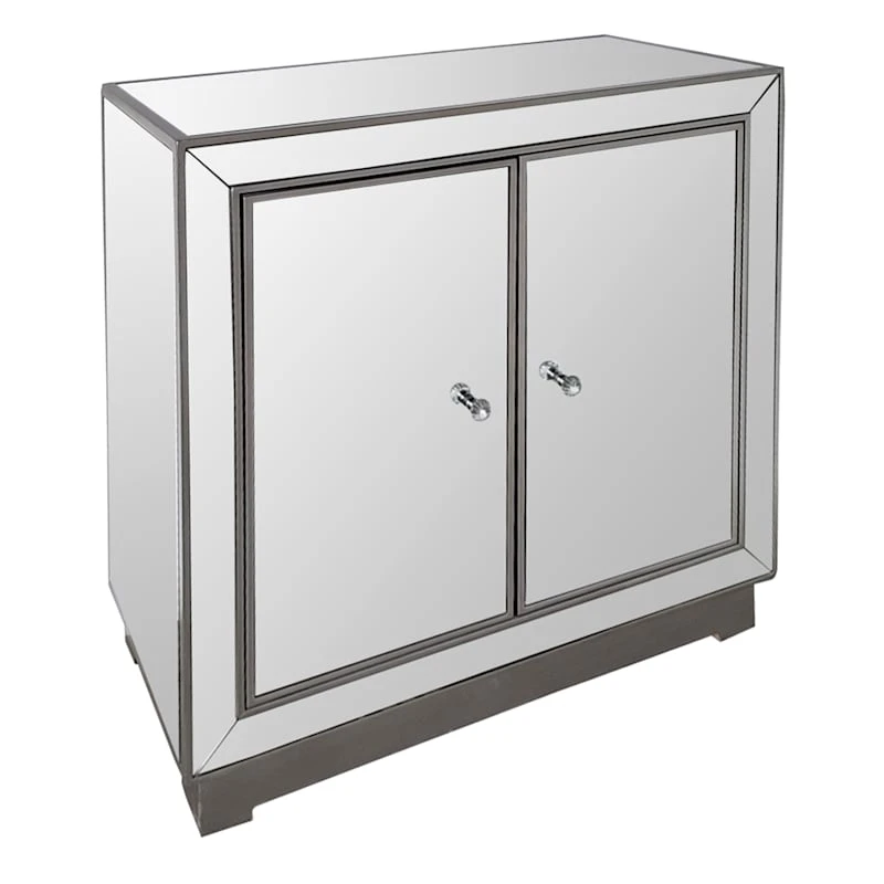 Laila Ali Modern Living 2-Door Mirrored Cabinet 3 Laila Ali Modern Living 2-Door Mirrored Cabinet