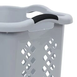 Laundry Hamper Basket, Grey 5 Laundry Hamper Basket, Grey -Furniture Series Store laundry hamper basket grey 1