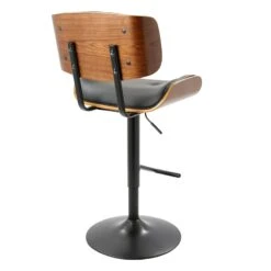 Lombardi Adjustable Faux Leather Barstool -Furniture Series Store lombardi adjustable faux leather barstool 2