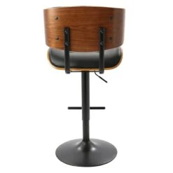Lombardi Adjustable Faux Leather Barstool -Furniture Series Store lombardi adjustable faux leather barstool 3