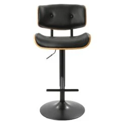 Lombardi Adjustable Faux Leather Barstool -Furniture Series Store lombardi adjustable faux leather barstool 4