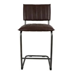 Luka Faux Leather Counter Stool, Dark Brown 8 Luka Faux Leather Counter Stool, Dark Brown -Furniture Series Store luka faux leather counter stool dark brown 1