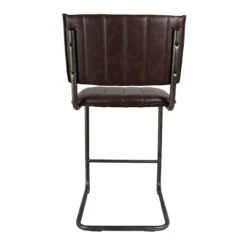 Luka Faux Leather Counter Stool, Dark Brown 11 Luka Faux Leather Counter Stool, Dark Brown -Furniture Series Store luka faux leather counter stool dark brown 4