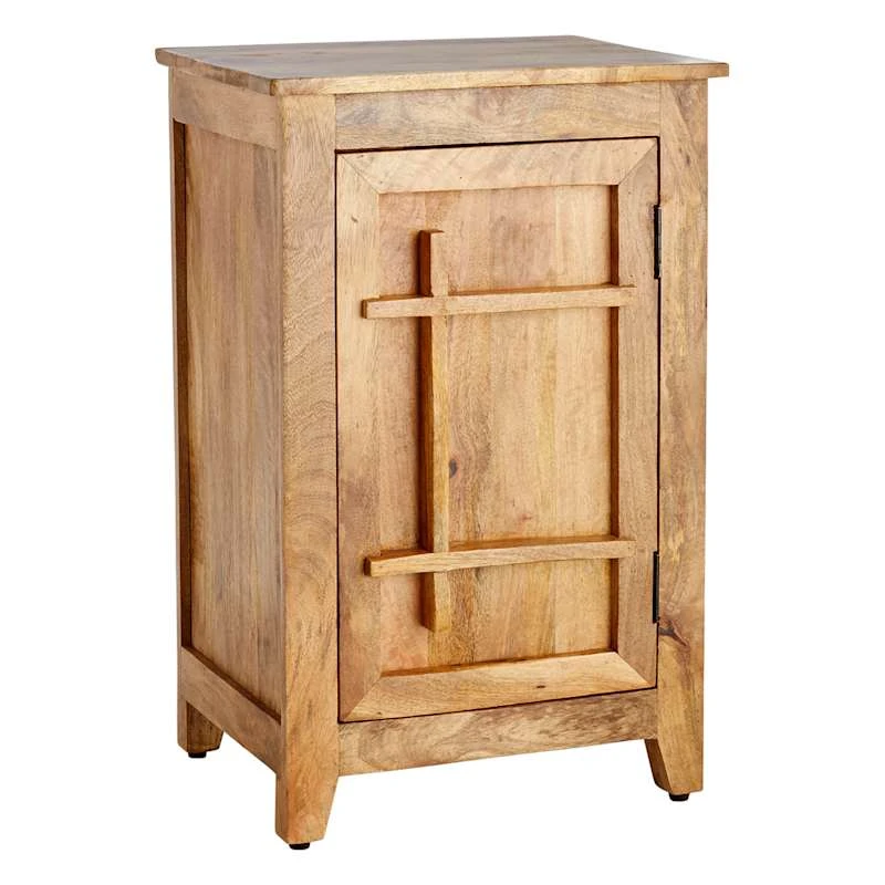Mango Wood 1-Door Cabinet 3 Mango Wood 1-Door Cabinet