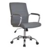 Mason Grey Faux Leather Office Chair -Furniture Series Store mason grey faux leather office chair