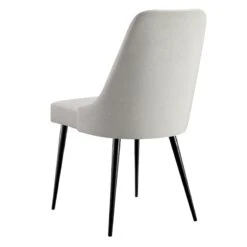 Mereen Ivory Upholstered Dining Chair -Furniture Series Store mereen ivory upholstered dining chair 2