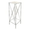 Metal Plant Stand With Wood Top Grey, Large -Furniture Series Store metal plant stand with wood top grey large