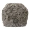 Mongolian Pouf, Grey -Furniture Series Store mongolian pouf grey
