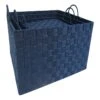 Navy Weave Storage Box, Extra Large -Furniture Series Store navy weave storage box extra large