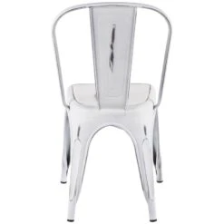 Oregon Vintage White Metal Dining Chair -Furniture Series Store oregon vintage white metal dining chair 4