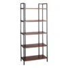 Parkview 5-Tier Metal & Wood Veneer Bookshelf 2 Parkview 5-Tier Metal & Wood Veneer Bookshelf -Furniture Series Store parkview 5 tier metal wood veneer bookshelf