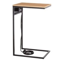 Parquet Wood USB C Table -Furniture Series Store parquet wood usb c table 1