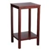Pratt Espresso Brown Square Accent Table, 25" -Furniture Series Store pratt espresso brown square accent table 25