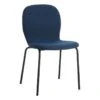Preston Stackable Dining Chair, Navy Blue -Furniture Series Store preston stackable dining chair navy blue