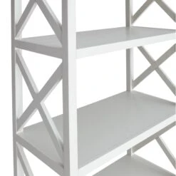 Providence Adelaide Bookshelf, White -Furniture Series Store providence adelaide bookshelf white 2