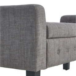 Providence Andy Storage Bench, Grey -Furniture Series Store providence andy storage bench grey 3