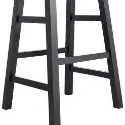 Providence Black Saddle Backless Barstool, 29" -Furniture Series Store providence black saddle backless barstool 29 2