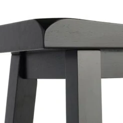 Providence Black Saddle Backless Barstool, 29" -Furniture Series Store providence black saddle backless barstool 29 3