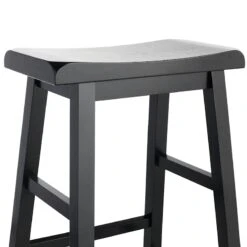 Providence Black Saddle Backless Barstool, 29" -Furniture Series Store providence black saddle backless barstool 29 4