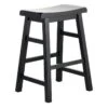 Providence Black Saddle Counter Stool, 24" -Furniture Series Store providence black saddle counter stool 24