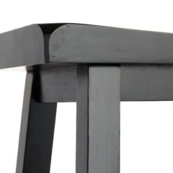 Providence Black Saddle Counter Stool, 24" 12 Providence Black Saddle Counter Stool, 24" -Furniture Series Store providence black saddle counter stool 24 3