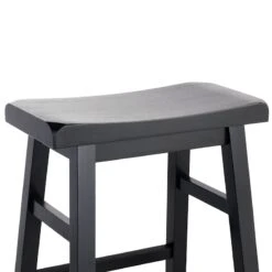 Providence Black Saddle Counter Stool, 24" 13 Providence Black Saddle Counter Stool, 24" -Furniture Series Store providence black saddle counter stool 24 4