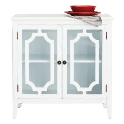 Providence Charlotte Cabinet, White -Furniture Series Store providence charlotte cabinet white 2