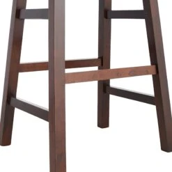 Providence Dark Oak Saddle Backless Barstool, 29" -Furniture Series Store providence dark oak saddle backless barstool 29 3