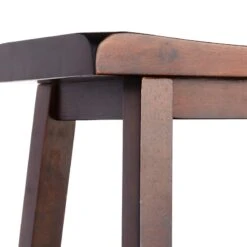Providence Dark Oak Saddle Backless Barstool, 29" -Furniture Series Store providence dark oak saddle backless barstool 29 4
