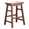 Providence Dark Oak Saddle Counter Stool, 24" -Furniture Series Store providence dark oak saddle counter stool 24