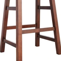 Providence Dark Oak Saddle Counter Stool, 24" -Furniture Series Store providence dark oak saddle counter stool 24 2