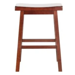 Providence Dark Walnut Saddle Stool, 24" 7 Providence Dark Walnut Saddle Stool, 24" -Furniture Series Store providence dark walnut saddle stool 24 1