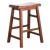 Providence Dark Walnut Saddle Stool, 24" -Furniture Series Store providence dark walnut saddle stool 24