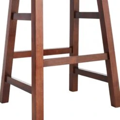 Providence Dark Walnut Saddle Stool, 24" 8 Providence Dark Walnut Saddle Stool, 24" -Furniture Series Store providence dark walnut saddle stool 24 2