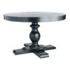 Providence Evening Mist Round Black Wooden Table Top & Base, Pedestal Sold Separately 1 Providence Evening Mist Round Black Wooden Table Top & Base, Pedestal Sold Separately -Furniture Series Store providence evening mist round black wooden table top base pedestal sold separately