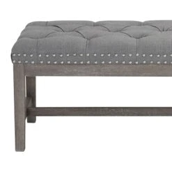 Providence Ferdinand Bench, Grey -Furniture Series Store providence ferdinand bench grey 2