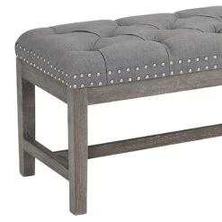 Providence Ferdinand Bench, Grey -Furniture Series Store providence ferdinand bench grey 3