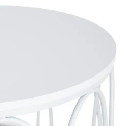 Providence Glam Oval White Drum Table, Large -Furniture Series Store providence glam oval white drum table large 2
