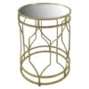 Providence Gold Quatrefoil Table With Mirror-Top, Large -Furniture Series Store providence gold quatrefoil table with mirror top large