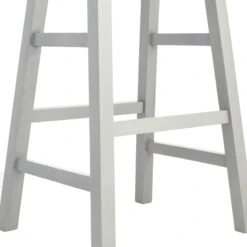 Providence Grey Saddle Backless Barstool, 29" -Furniture Series Store providence grey saddle backless barstool 29 3