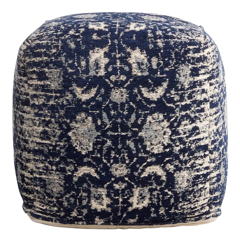 Providence Jaqi Pouf, Navy Blue 4 Providence Jaqi Pouf, Navy Blue - Image 2