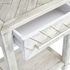 Providence Kate 1-Drawer 1-Shelf Parquet Wood Side Table -Furniture Series Store providence kate 1 drawer 1 shelf parquet wood side table 5