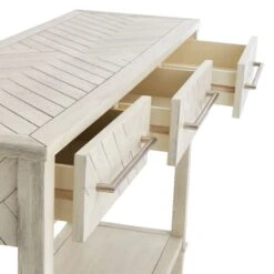 Providence Kate 3-Drawer Parquet Wood Console Table, 48" -Furniture Series Store providence kate 3 drawer parquet wood console table 48 4