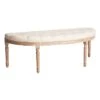 Providence Lourdes Tufted Curved Bench, Neutral -Furniture Series Store providence lourdes tufted curved bench neutral